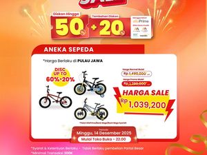 Cuma di Transmart Full Day Sale, Beli Sepeda Murah Banget!
