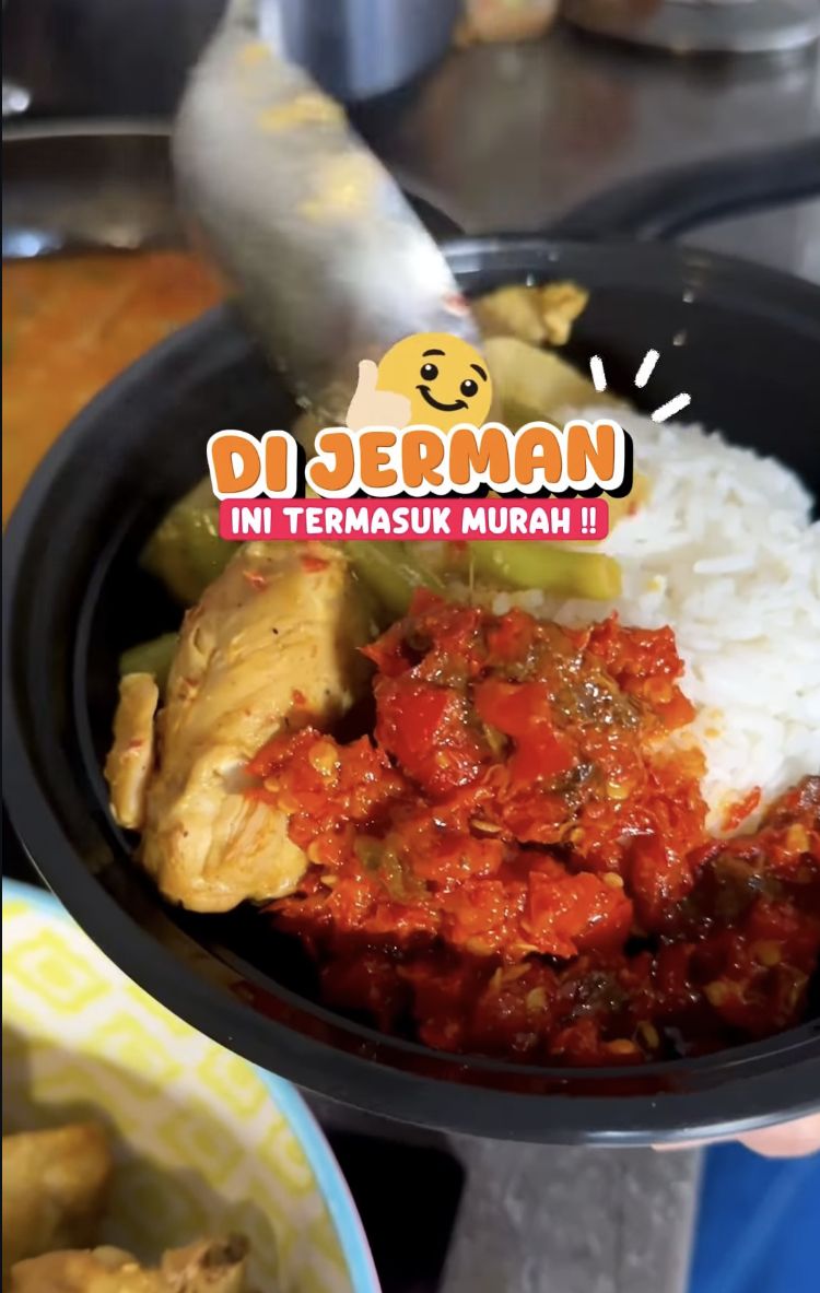 Wanita Minang Ini Sukses Jualan Nasi Padang di Jerman, Segini Harganya