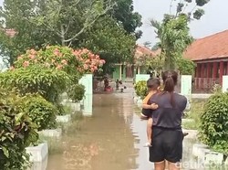 Banjir Rendam Panguragan Kulon Cirebon, SDN 3 Terpaksa Diliburkan