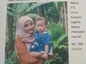 Bantu Cari Lur! Ibu dan Balitanya di Semarang Hilang Usai Pamit Hajatan