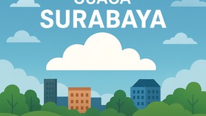 Suhu Udara Surabaya Hangat hingga Terik di Siang Hari