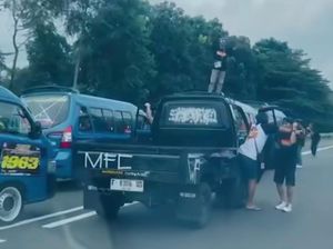 Polisi Telusuri Konvoi Sopir Angkot-Pikap Berhenti dan Joget di Tol Jagorawi