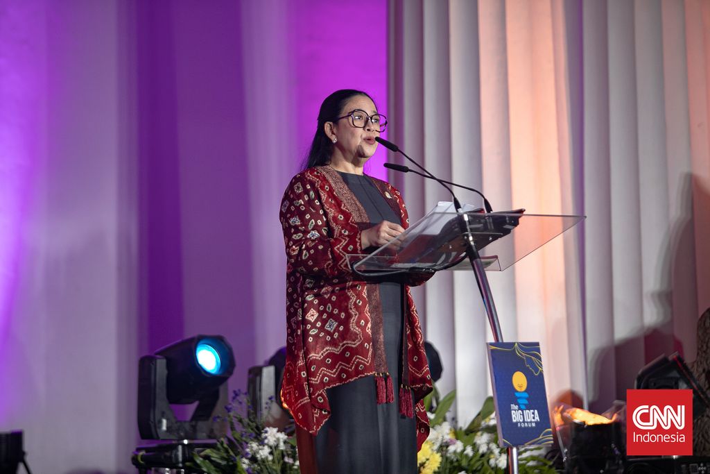 The Big Idea Forum kali ini berlangsung di Museum Nasional dalam rangka memperingati Hari Ibu yang jatuh setiap tanggal 22 Desember, melalui forum ini CNN Indonesia memberikan forum talkshow dengan menghadirkan para narasumber perempuan yang prominent di bidangnya masing-masing untuk menunjukan kekuatan perempuan Indonesia. Senin, 8 Des 2025.