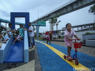 Meski Belum Rampung, RTH Ramah Anak di Cakung Mulai Digunakan Masyarakat