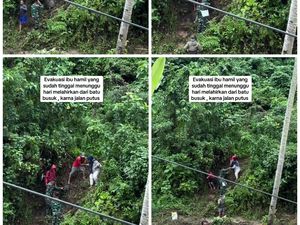 Viral Evakuasi Ibu Hamil di Padang Jelang Lahiran, Jalan Putus Akibat Banjir