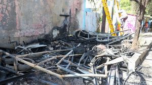 Si Jago Merah Hanguskan Bengkel di Kalimalang Jakarta Timur