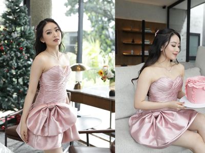 Cantiknya Natasha Wilona saat Rayakan Ultah ke-27 dengan Kue Pink!