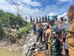 Pemprov Sumsel Bangun Jembatan Bailey di Muara Dua yang Ambruk