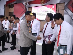 Kapolres Rohil Beri Penghargaan 22 Personel yang Ungkap Sabu 79,9 Kg