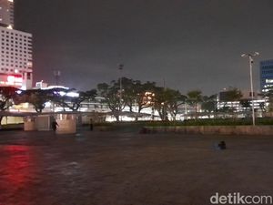 Warga Ngeluh Lapangan Merdeka Medan Gelap Gulita Saat Malam Hari