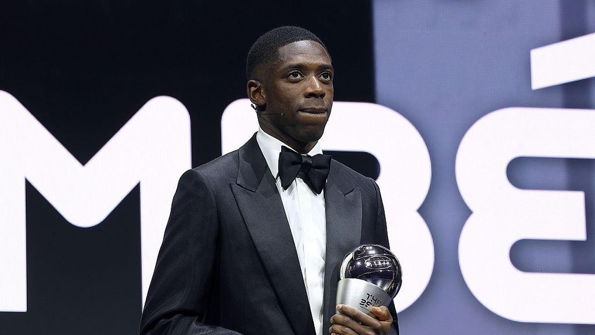 Ousmane Dembele menangi Pemain Terbaik FIFA 2025. (FIFA via Getty Images/Mohamed Farag - FIFA)