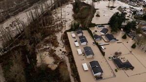 Sungai Atmosfer Terjang Washington, Permukiman Terendam Banjir