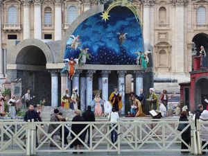 Adegan Kelahiran Yesus Karya Italia Dipamerkan di Vatikan Jelang Natal