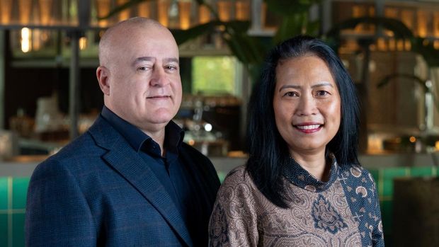 Mutia Wahid dan Gianluigi Gerosa