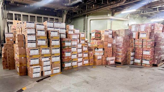 Bantuan tanggap darurat dari Archipelago di dalam kapal. Foto Dok: Archipelago