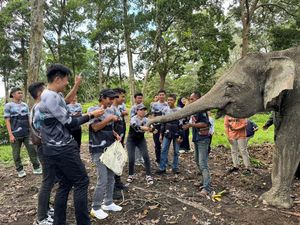 Green Policing Runners Serukan Penyelamatan Gajah dan Hutan di TWA Buluh Cina