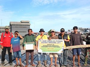 BAP Salurkan Bantuan Mesin Potong Rumput untuk Tani Tambak di Desa Binaan