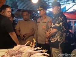 Satgas Pangan Polres Pandeglang Cek Pasar Badak, Pantau Harga Sembako