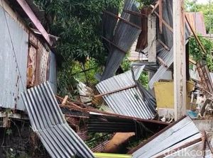 Angin Puting Beliung Terjang Bacukiki Barat Parepare, 6 Rumah Rusak Parah