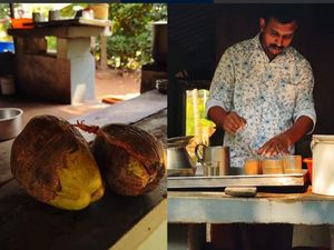 Bukan Uang, Warung Teh Ini Terima Barter Pakai Kelapa!