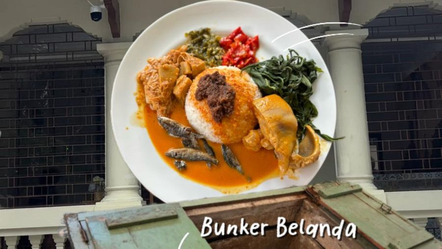 Video: Begini Sensasi Makan di RM Padang Viral dengan Bunker Belanda!