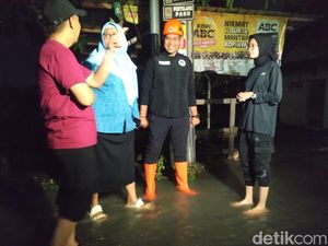 Walkot Kediri Mbak Vinanda Gercep Tinjau Genangan Usai Hujan Deras