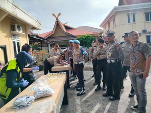 Polres Dumai Tes Urine Dadakan Ratusan Personel, Ini Hasilnya