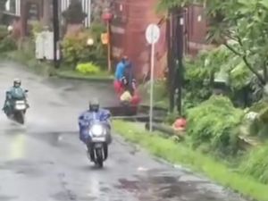 Viral Staf KPU Badung Buang Berkantong-kantong Sampah ke Selokan