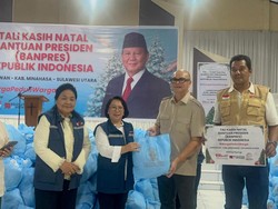 Sukacita Natal, Prabowo Kirim Tali Kasih untuk Warga di Langowan Minahasa