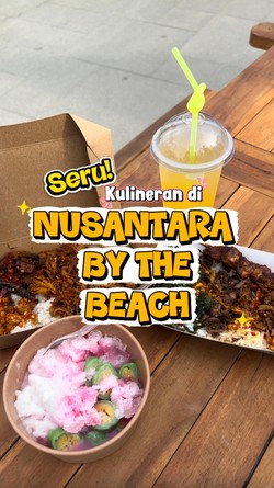 Video: Kulineran Nasi Kampung Bali dan Es Pisang Ijo di Pinggir Pantai