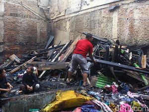 Sisa Kebakaran di Kapuk Muara, Rumah Hangus Tinggalkan Reruntuhan