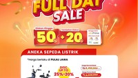 Sepeda Listrik Diskon Hingga 45% di Transmart Full Day Sale