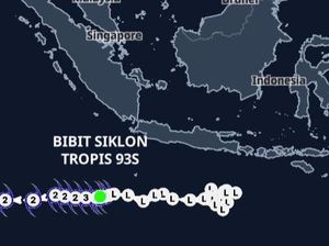 Bibit Siklon 93S Kini Jadi Siklon Tropis Grant! Cek Wilayah Terdampak