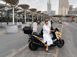 Cerita Bikers Makassar Daeng Touring ke Mekah Pakai Yamaha Xmax