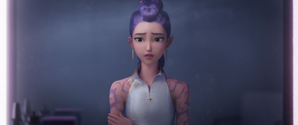 KPOP DEMON HUNTERS - When they aren't selling out stadiums, Kpop superstars Rumi, Mira and Zoey use their secret identities as badass demon hunters to protect their fans from an ever-present supernatural threat. Together, they must face their biggest enemy yet – an irresistible rival boy band of demons in disguise. ©2025 Netflix