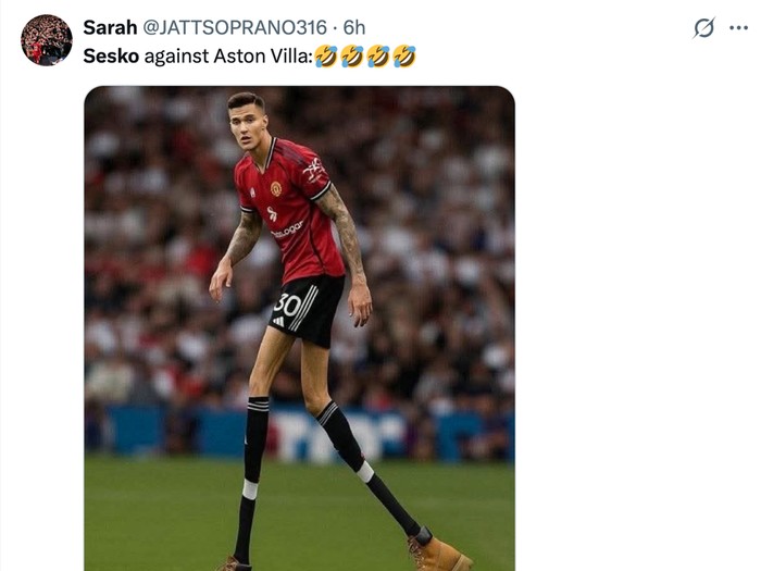 meme manchester united,meme mu,meme,meme sepakbola,aston villa vs manchester united,aston villa vs mu,aston villa vs man united,premier league,liga inggris,benjamin sesko