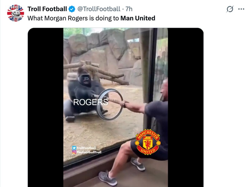 meme manchester united,meme mu,meme,meme sepakbola,aston villa vs manchester united,aston villa vs mu,aston villa vs man united,premier league,liga inggris,morgan rogers