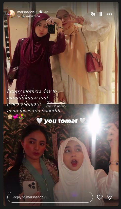Sienna bersama Ines dan Marshanda
