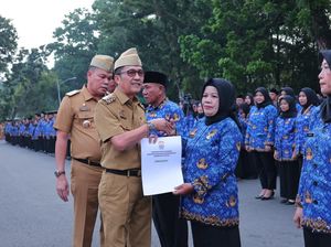 Walkot Palembang Lantik 2.037 PPPK Paruh Waktu, Ada 2 Sosok Diapresiasi