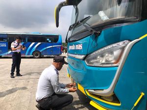 4 Bus di Terminal Bubulak Bogor Tak Layak Jalan Jelang Natal dan Tahun Baru