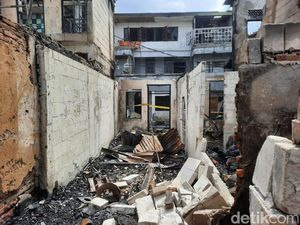 Penampakan Rumah di Permukiman Padat Grogol Petamburan Jakbar Ludes Terbakar