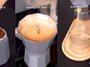 Super Simple! Begini Trik Bikin Latte Hanya dengan Moka Pot