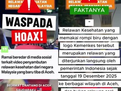 Viral Video Relawan Malaysia Disambut Setiba di Aceh, Kemenkes Ungkap Faktanya
