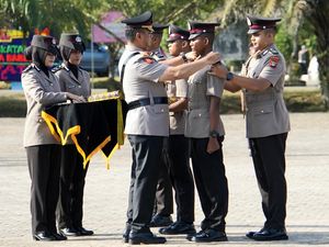 Kapolda Lantik 78 Bintara Polri di SPN Polda Babel