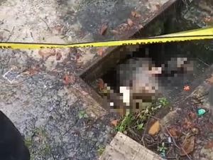 Geger Jasad Perempuan Ditemukan di dalam Selokan Banjarmasin