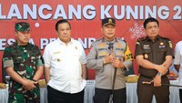 Kapolda Riau dan Forkopimda Cek Pos Pantau Via Vicon, Pastikan Keamanan Nataru