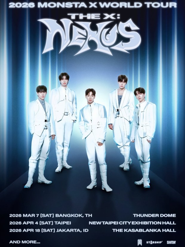 Pada (23/12), MONSTA X mengumumkan akan menggelar tur dunia bertajuk 'THE X: NEXUS'. Di pengumuman pertamanya, MONSTA X merilis beberapa kota pemberhentian tur termasuk Jakarta.