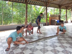 Sanca 2,5 Meter Ngumpet di Plafon Usai Mangsa 2 Ayam di Banyumas