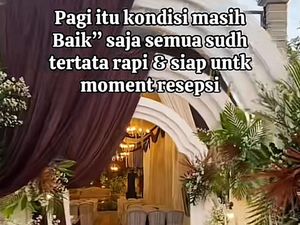 Pernikahan Viral! Siang Roboh Diterjang Badai, Malam Resepsi Tetap Jalan