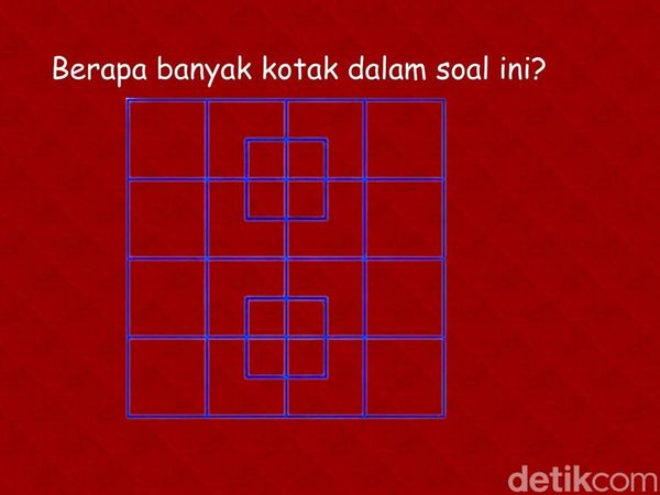 Butuh Otak Encer untuk Hitung Jumlah Kotak dengan Tepat, Bisa Jawab dalam 10 Detik?